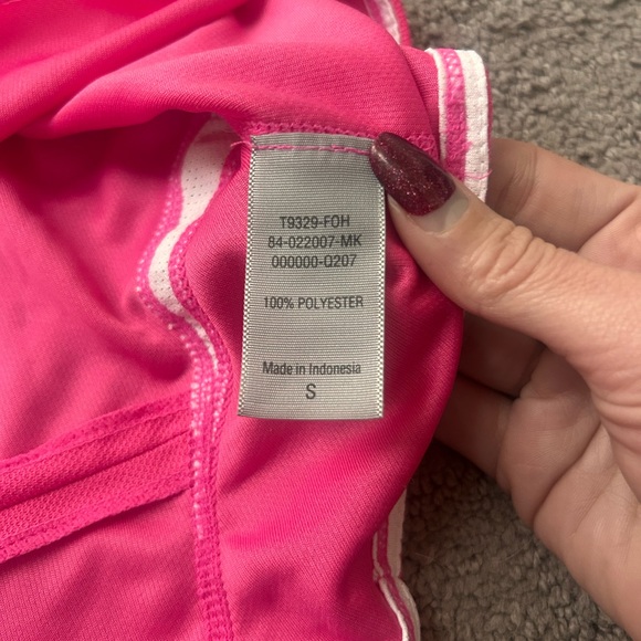 C9 by Champion Duo Dry Running Tank |  Pink w/ Mesh Panels & Back Zip Pocket | S - Picture 6 of 11